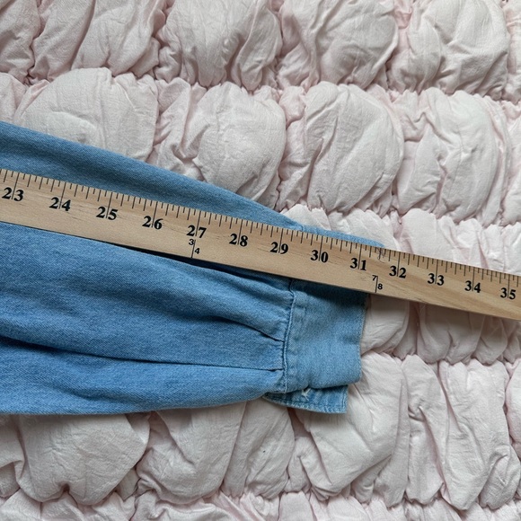 Vintage Looney Tunes Denim Shirt Men’s Large USA Made Warner Bros - Picture 8 of 8